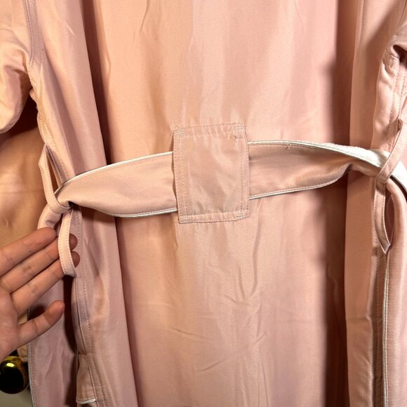 Chadsworth and Haig Womens Pink Long Belted Robe SZ Medium Loungewear Cozy - Picture 5 of 11